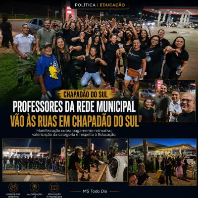 Imagem da notícia Com saldo milionário no Fundeb, professores questionam Prefeitura de Chapadão do Sul sobre atraso no retroativo